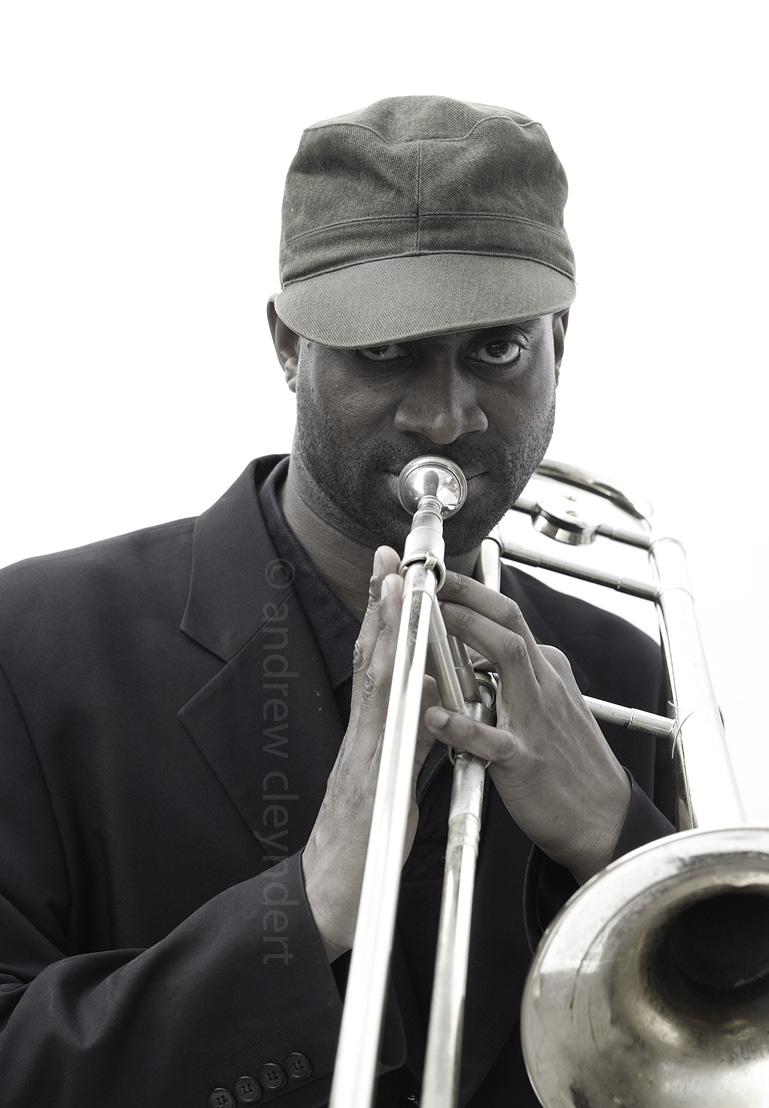 Trevor Edwards, Jazz Trombonist, photograph, image ,portrait