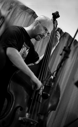 Dave Whitford recording Bobby Wellins and Gary Kavanagh's album Joyspring