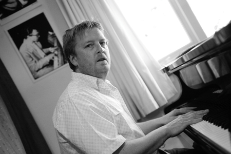 Don Weller and Bobby Wellins recording the album Nine Songs for Trio Records